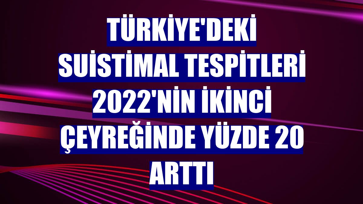 Türkiye'deki suistimal tespitleri 2022'nin ikinci çeyreğinde yüzde 20 arttı