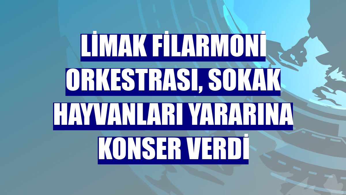 Limak Filarmoni Orkestrası, sokak hayvanları yararına konser verdi