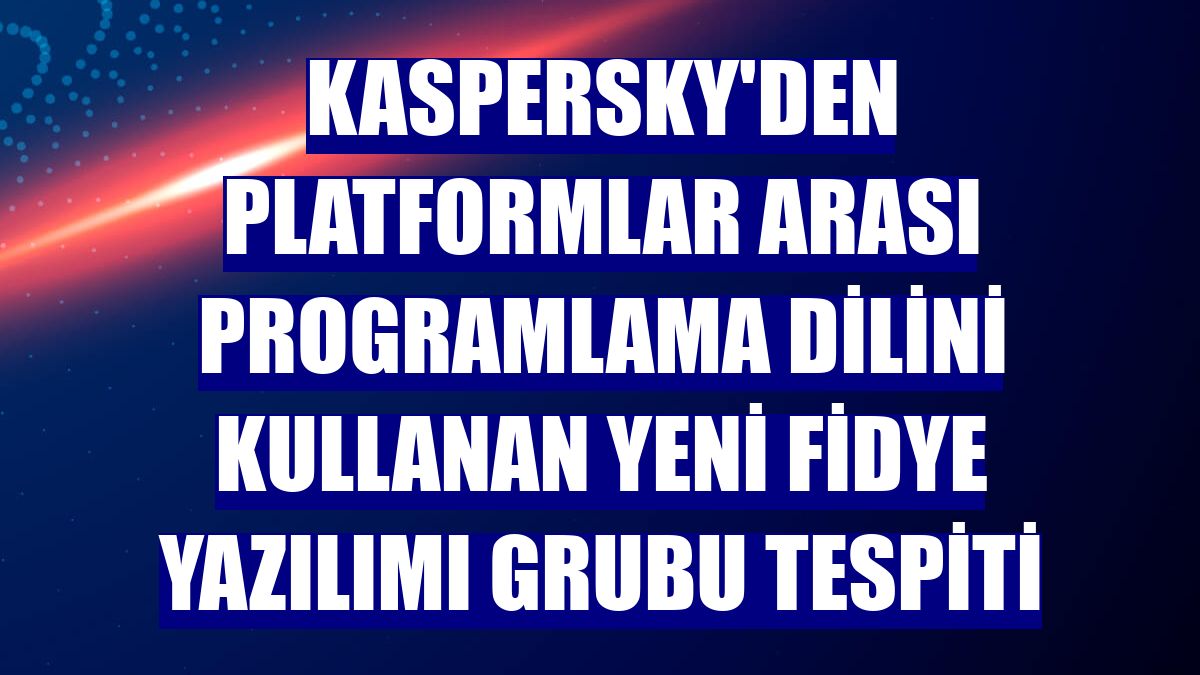Kaspersky'den platformlar arası programlama dilini kullanan yeni fidye yazılımı grubu tespiti