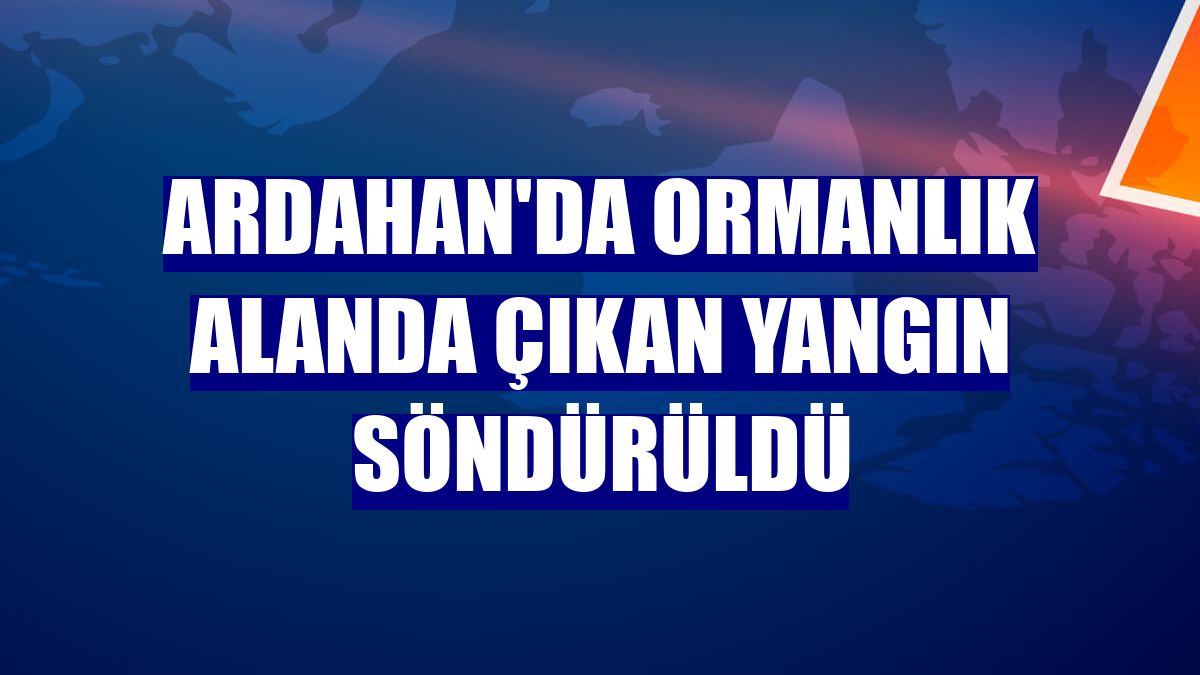 Ardahan'da ormanlık alanda çıkan yangın söndürüldü