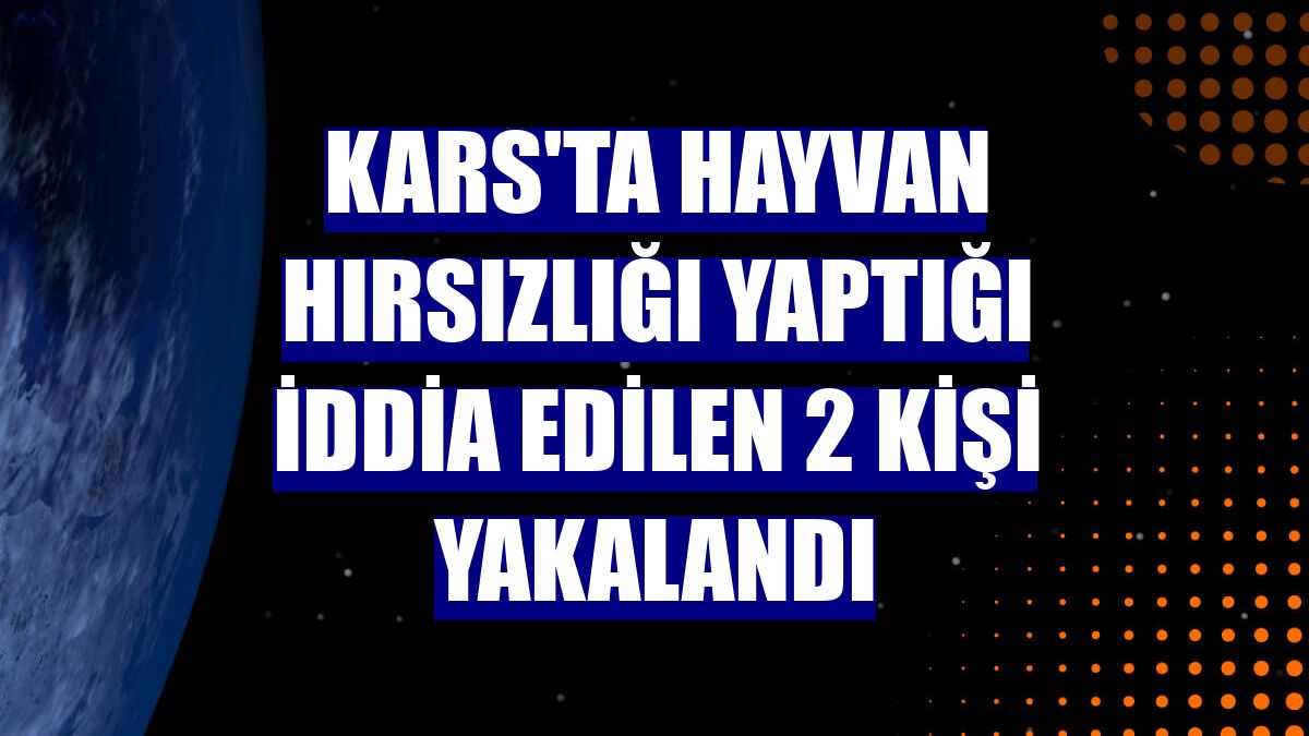 Kars'ta hayvan hırsızlığı yaptığı iddia edilen 2 kişi yakalandı