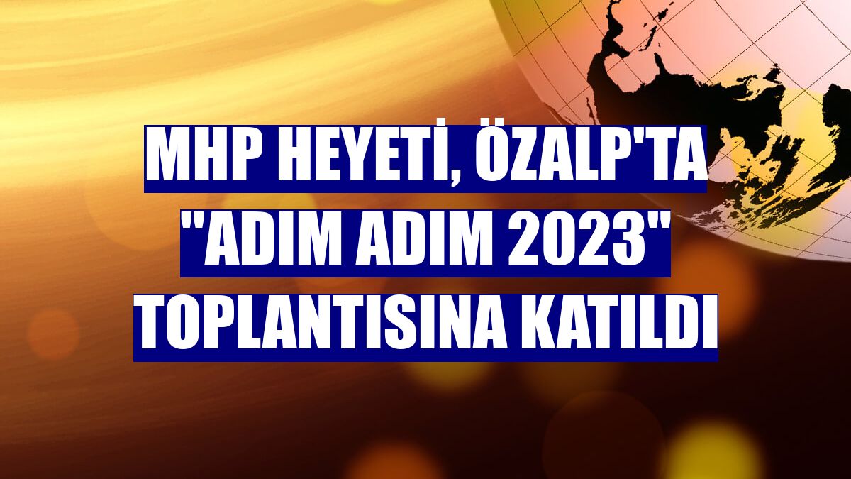 MHP heyeti, Özalp'ta "Adım Adım 2023" toplantısına katıldı
