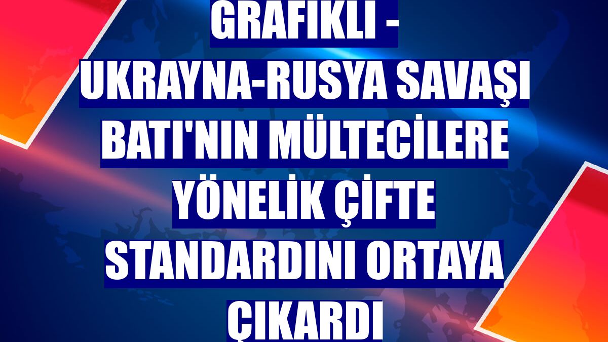GRAFİKLİ - Ukrayna-Rusya savaşı Batı'nın mültecilere yönelik çifte standardını ortaya çıkardı