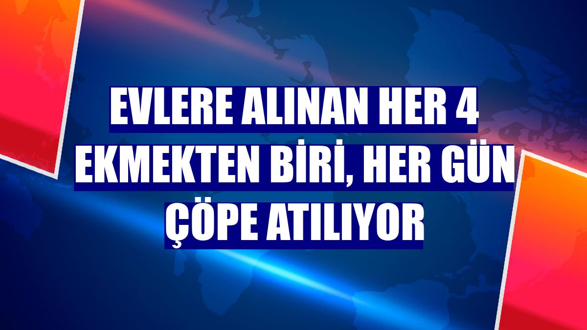 Evlere alınan her 4 ekmekten biri, her gün çöpe atılıyor