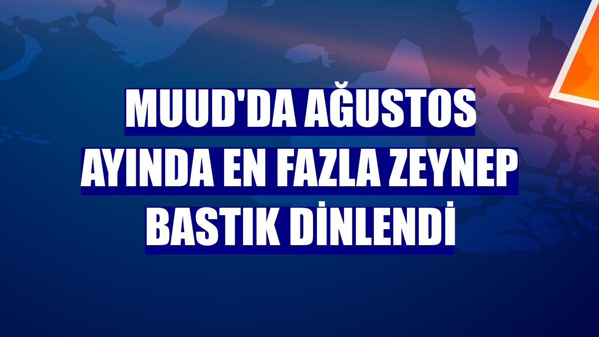 Muud'da ağustos ayında en fazla Zeynep Bastık dinlendi