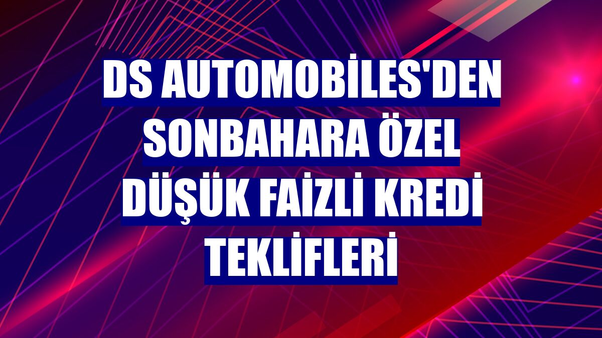 DS Automobiles'den sonbahara özel düşük faizli kredi teklifleri