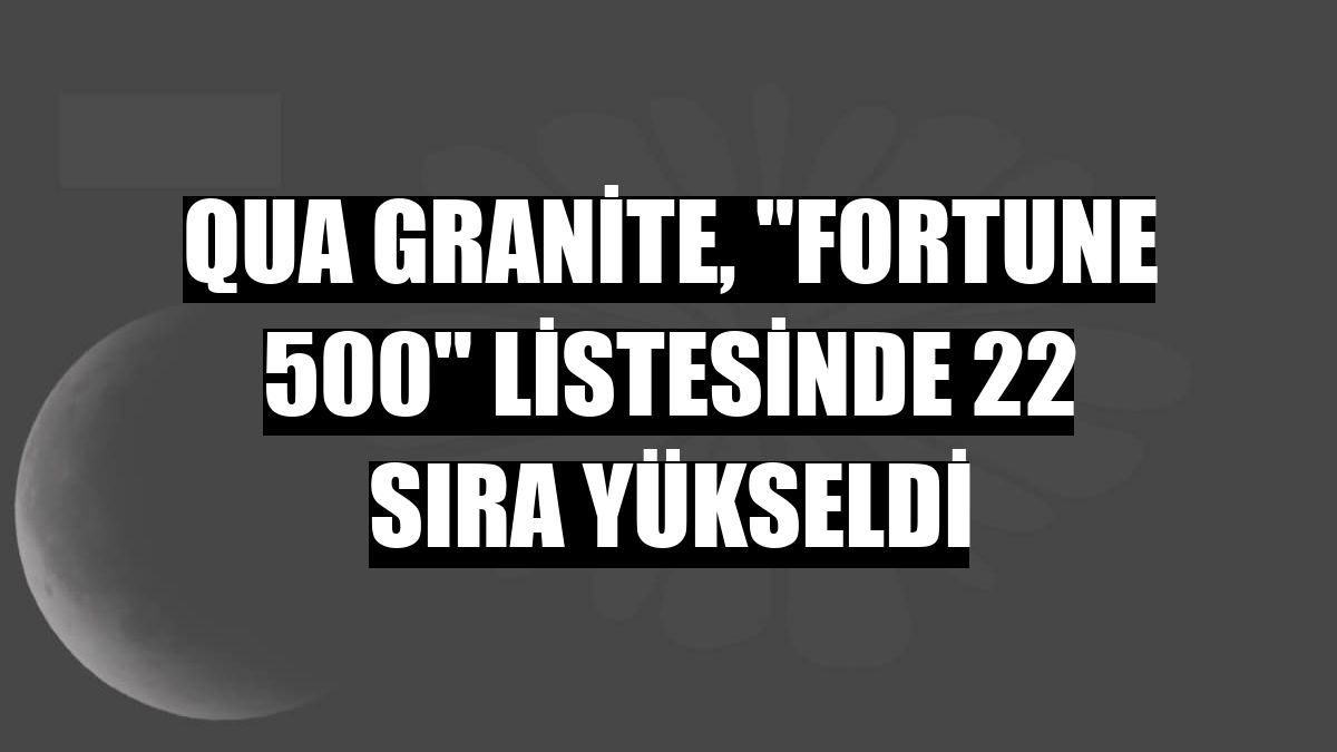 QUA Granite, 'Fortune 500' listesinde 22 sıra yükseldi