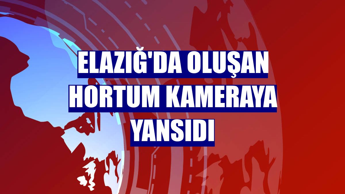 Elazığ'da oluşan hortum kameraya yansıdı