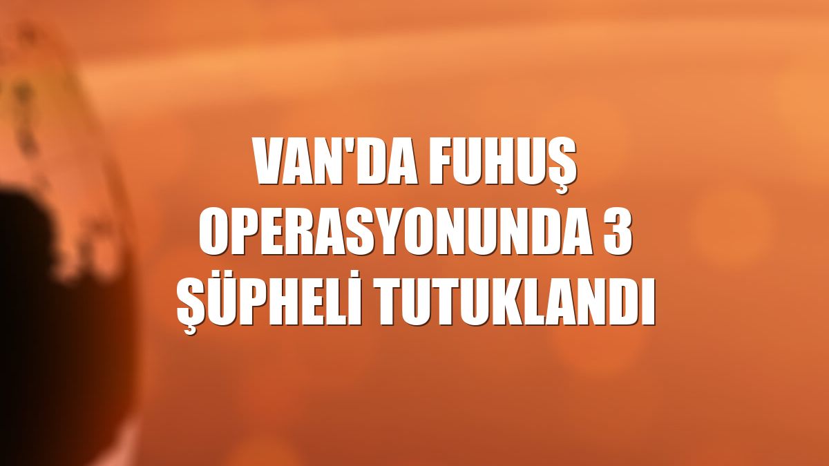 Van'da fuhuş operasyonunda 3 şüpheli tutuklandı