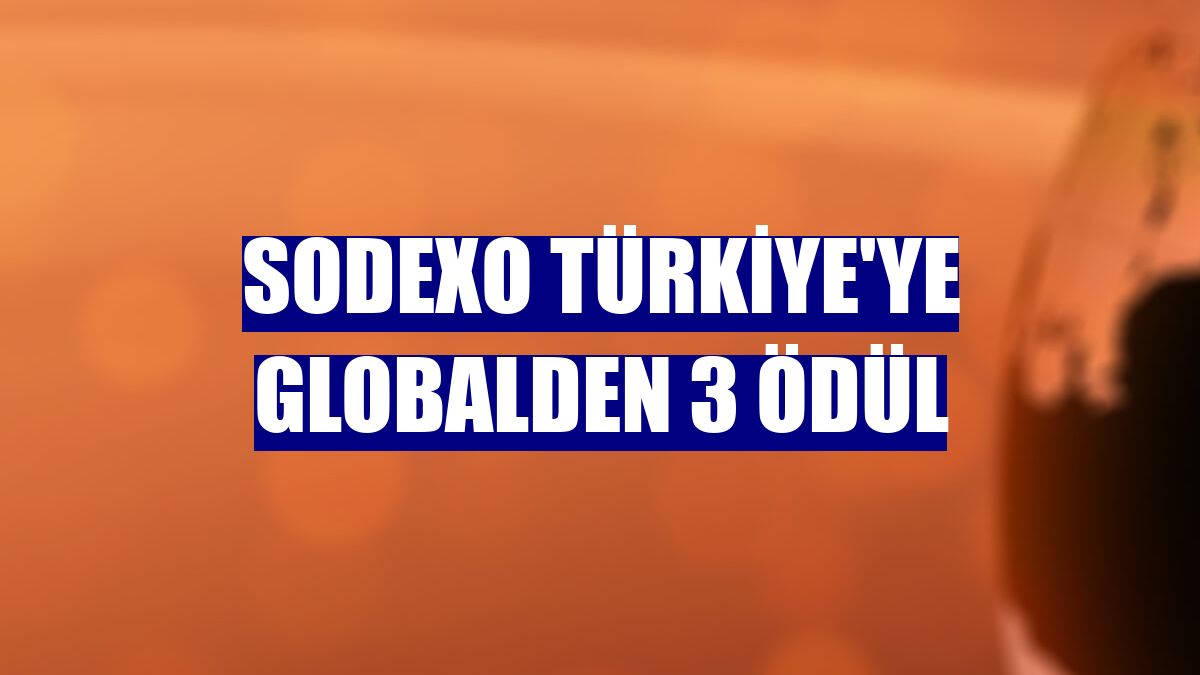 Sodexo Türkiye'ye globalden 3 ödül