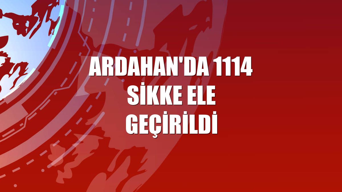 Ardahan'da 1114 sikke ele geçirildi