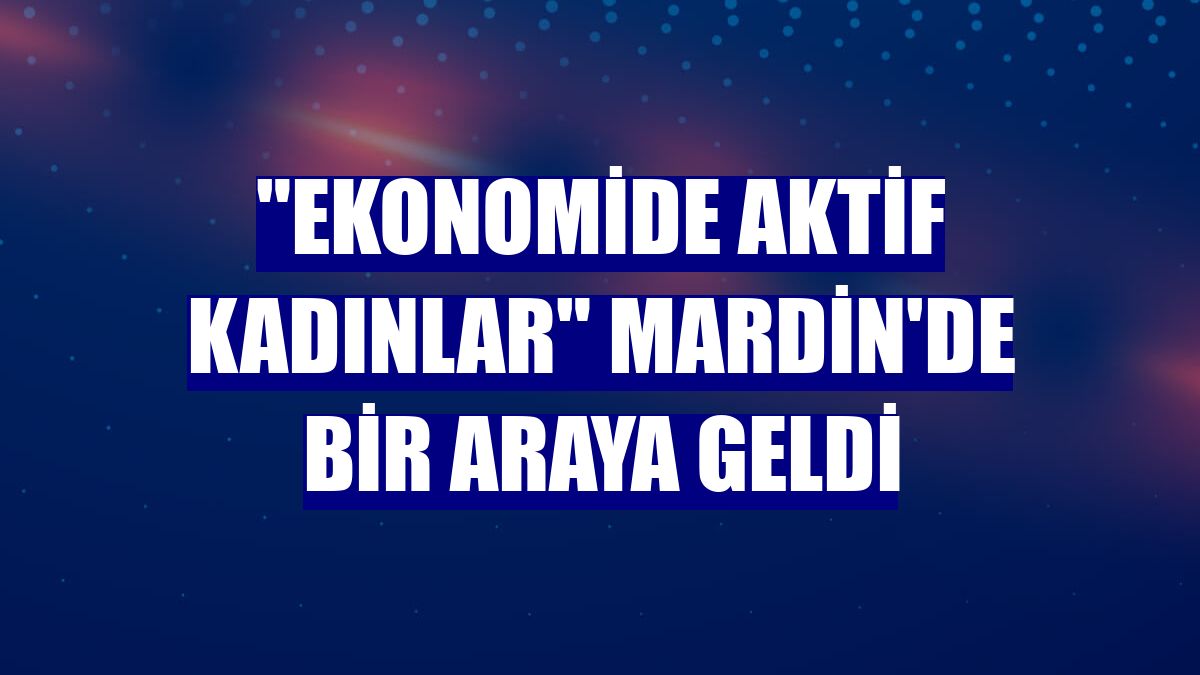 "Ekonomide Aktif Kadınlar" Mardin'de bir araya geldi