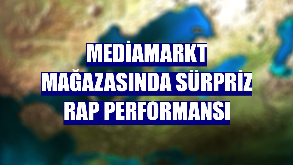 MediaMarkt mağazasında sürpriz rap performansı