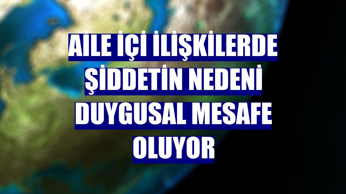 Aile içi ilişkilerde şiddetin nedeni duygusal mesafe oluyor