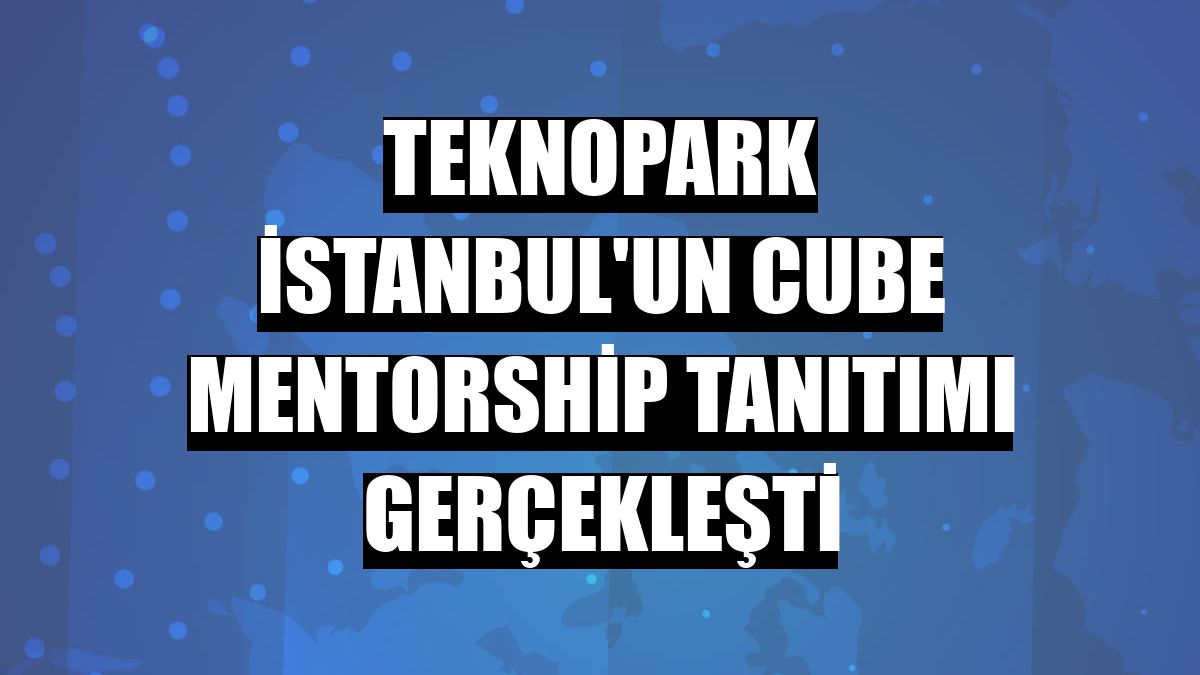 Teknopark İstanbul'un Cube Mentorship tanıtımı gerçekleşti