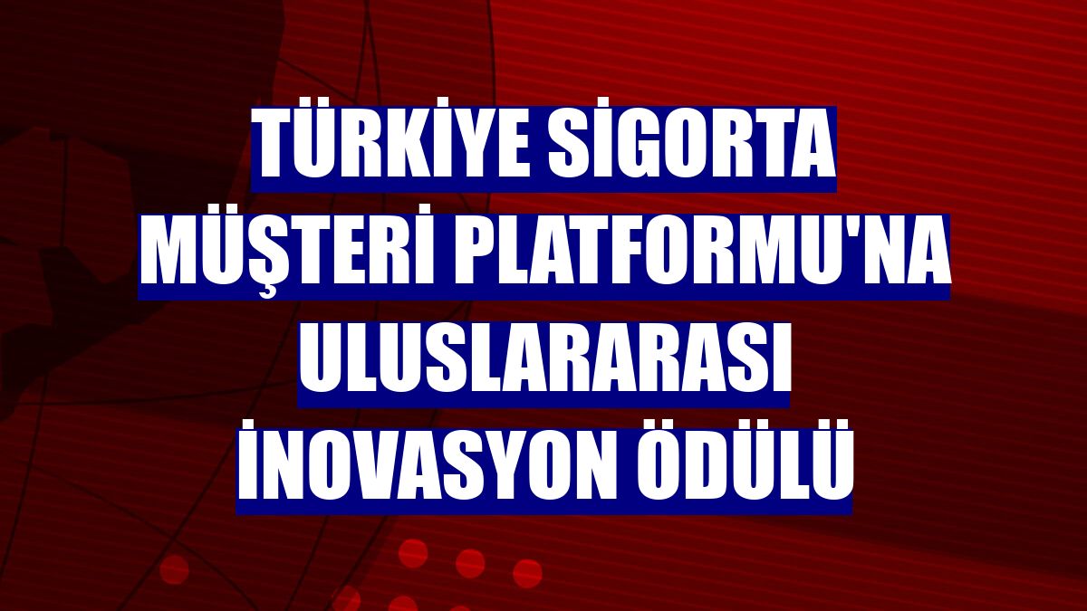 Türkiye Sigorta Müşteri Platformu'na uluslararası inovasyon ödülü