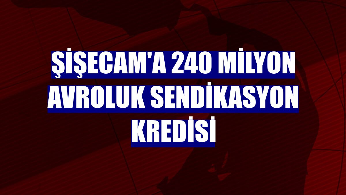 Şişecam'a 240 milyon avroluk sendikasyon kredisi