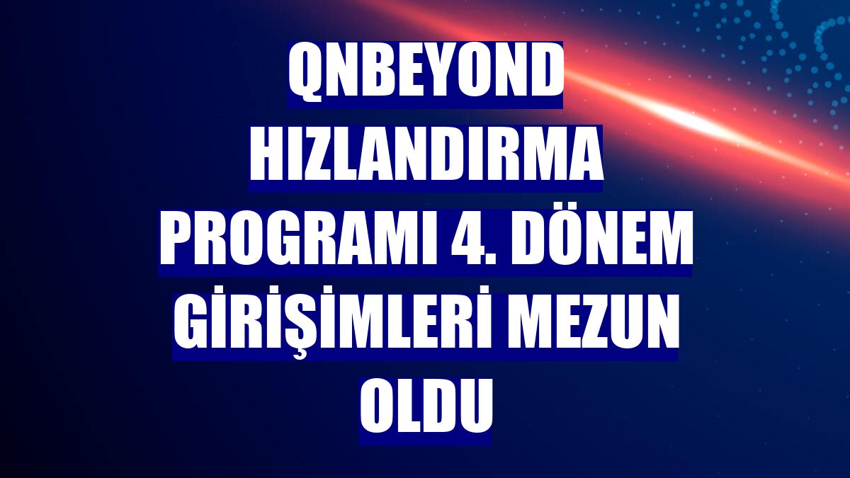 QNBEYOND Hızlandırma Programı 4. dönem girişimleri mezun oldu