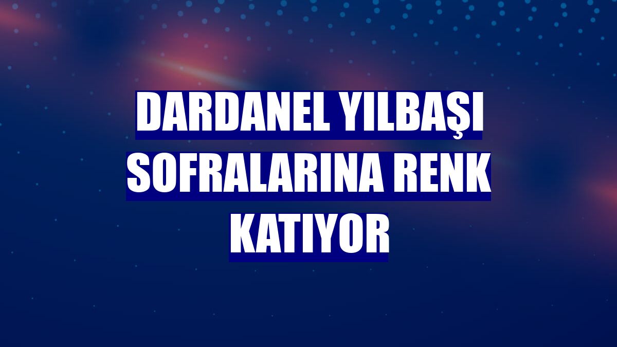 Dardanel yılbaşı sofralarına renk katıyor
