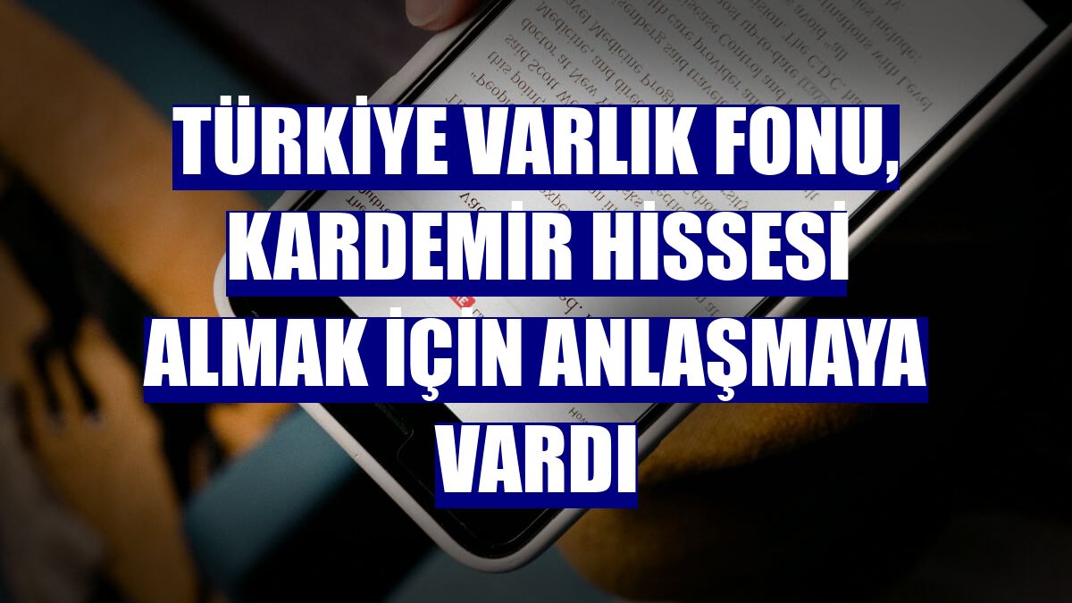 Türkiye Varlık Fonu, Kardemir hissesi almak için anlaşmaya vardı