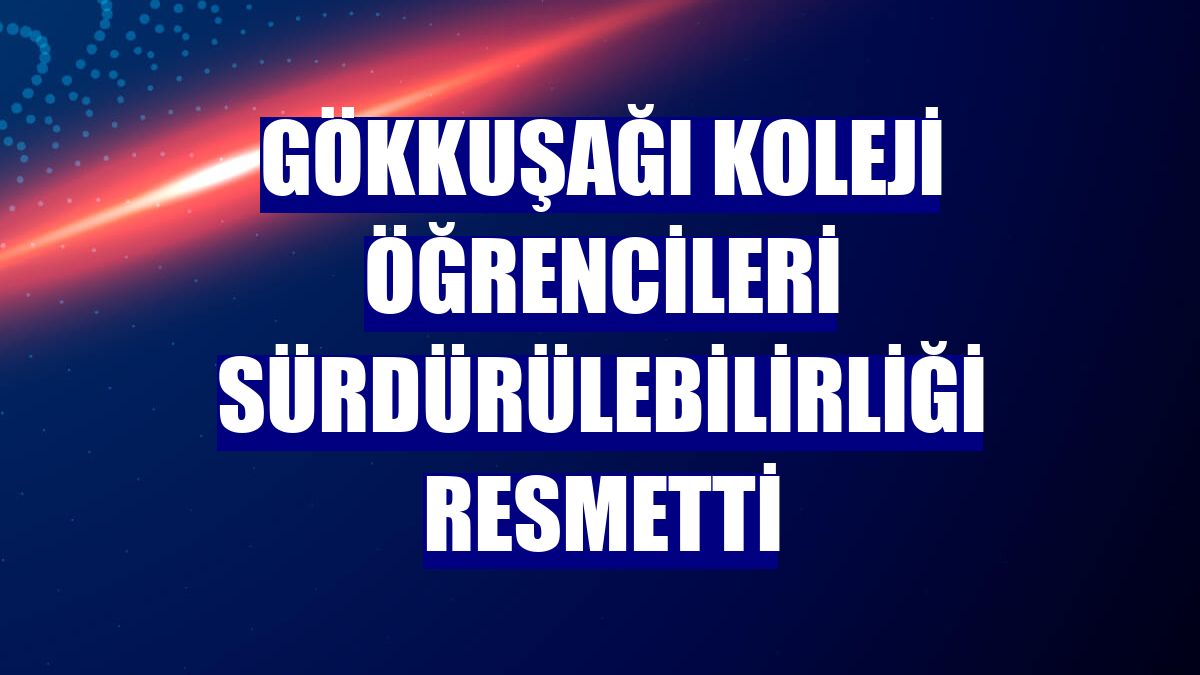 Gökkuşağı Koleji öğrencileri sürdürülebilirliği resmetti