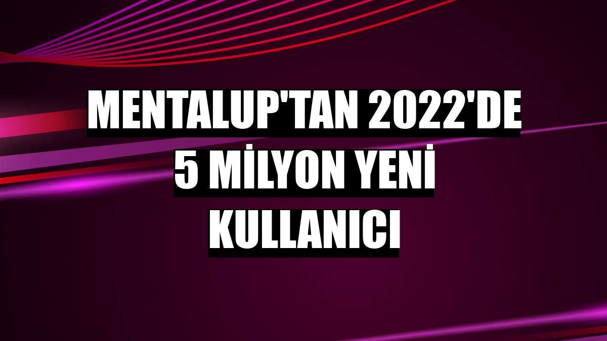 MentalUP'tan 2022'de 5 milyon yeni kullanıcı