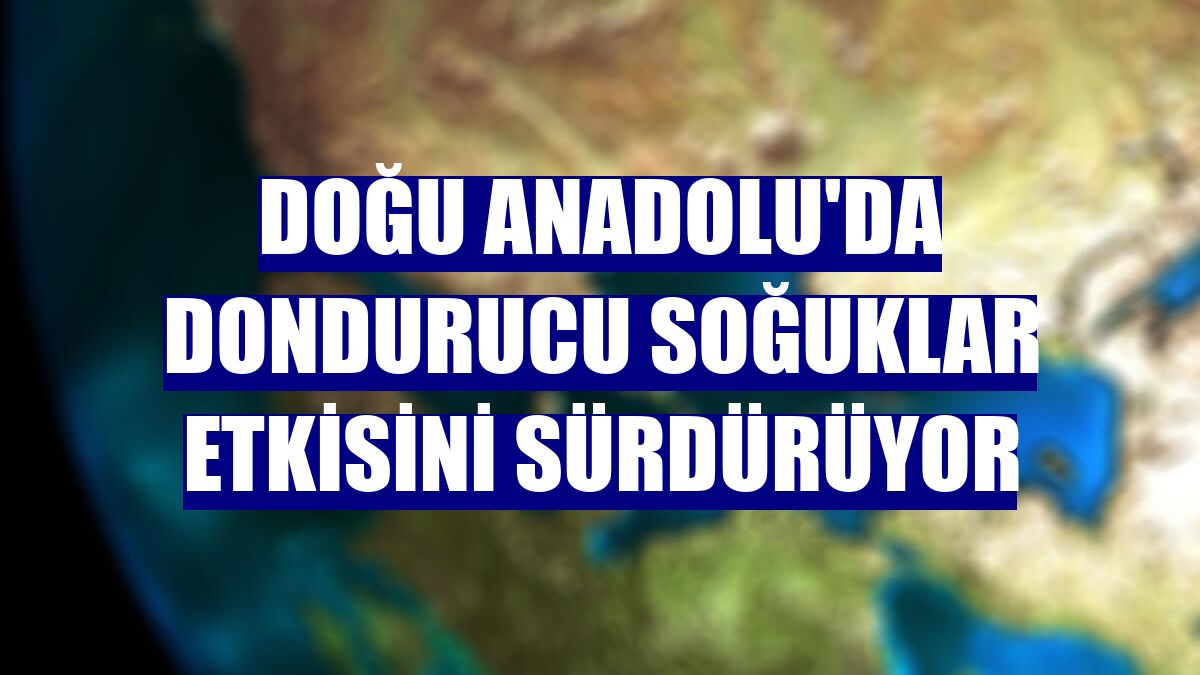 Doğu Anadolu'da dondurucu soğuklar etkisini sürdürüyor
