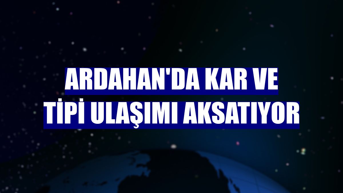 Ardahan'da kar ve tipi ulaşımı aksatıyor