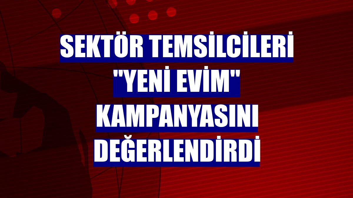 Sektör temsilcileri "Yeni Evim" kampanyasını değerlendirdi