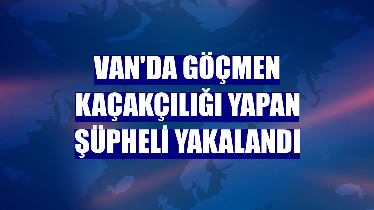 Van'da göçmen kaçakçılığı yapan şüpheli yakalandı