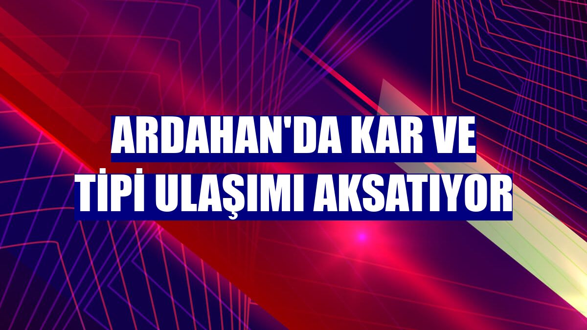 Ardahan'da kar ve tipi ulaşımı aksatıyor
