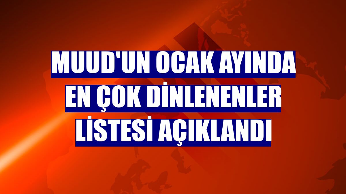 Muud'un ocak ayında en çok dinlenenler listesi açıklandı