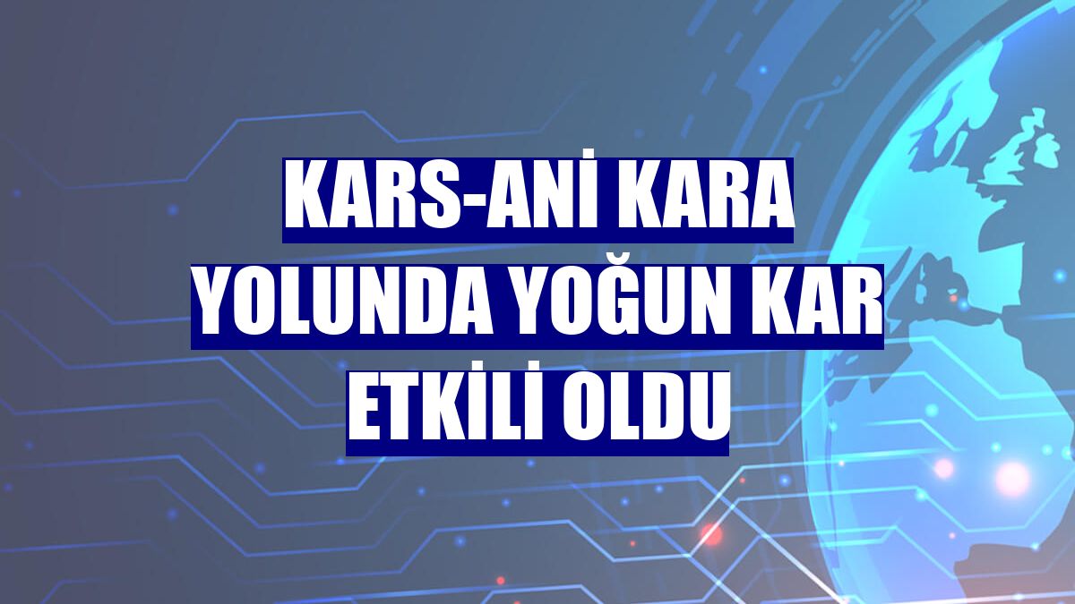 Kars-Ani kara yolunda yoğun kar etkili oldu