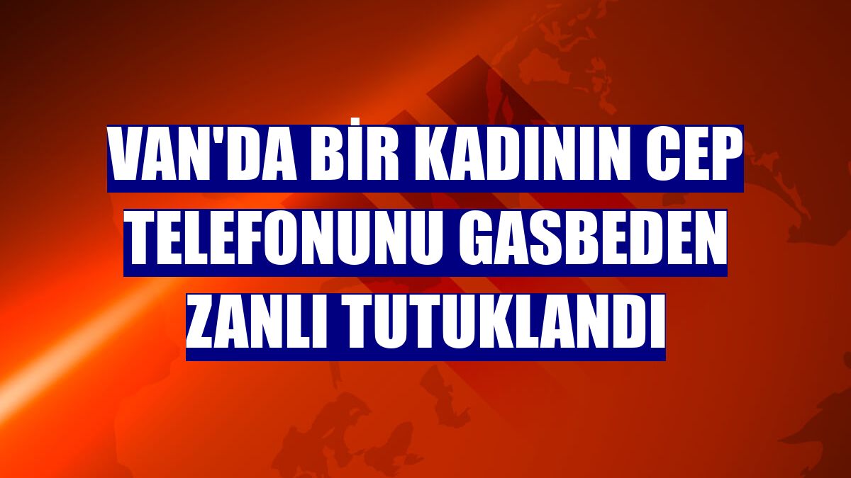 Van'da bir kadının cep telefonunu gasbeden zanlı tutuklandı