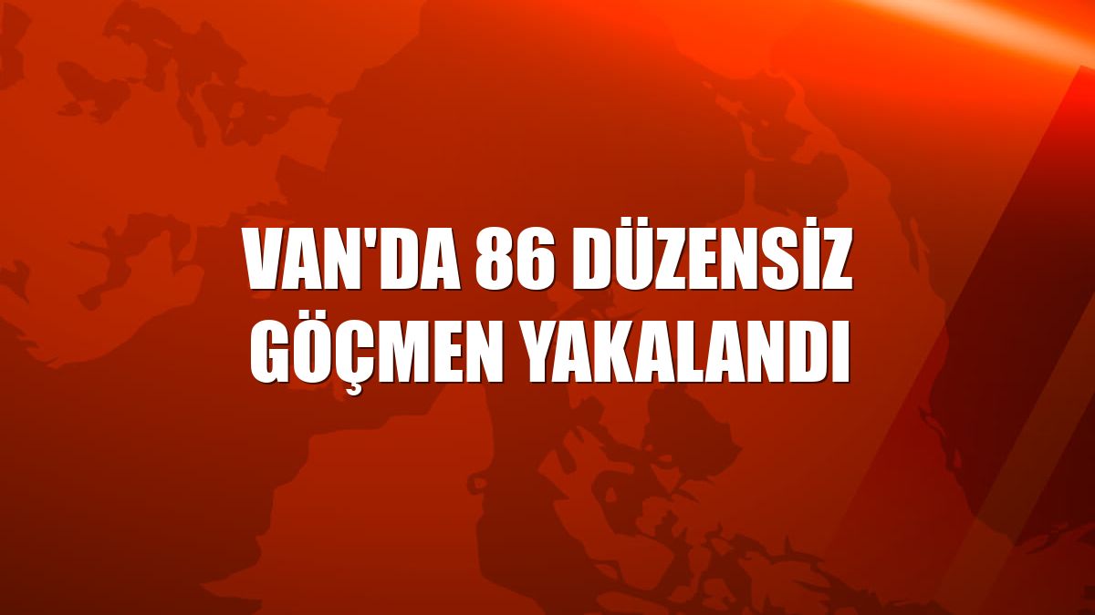 Van'da 86 düzensiz göçmen yakalandı