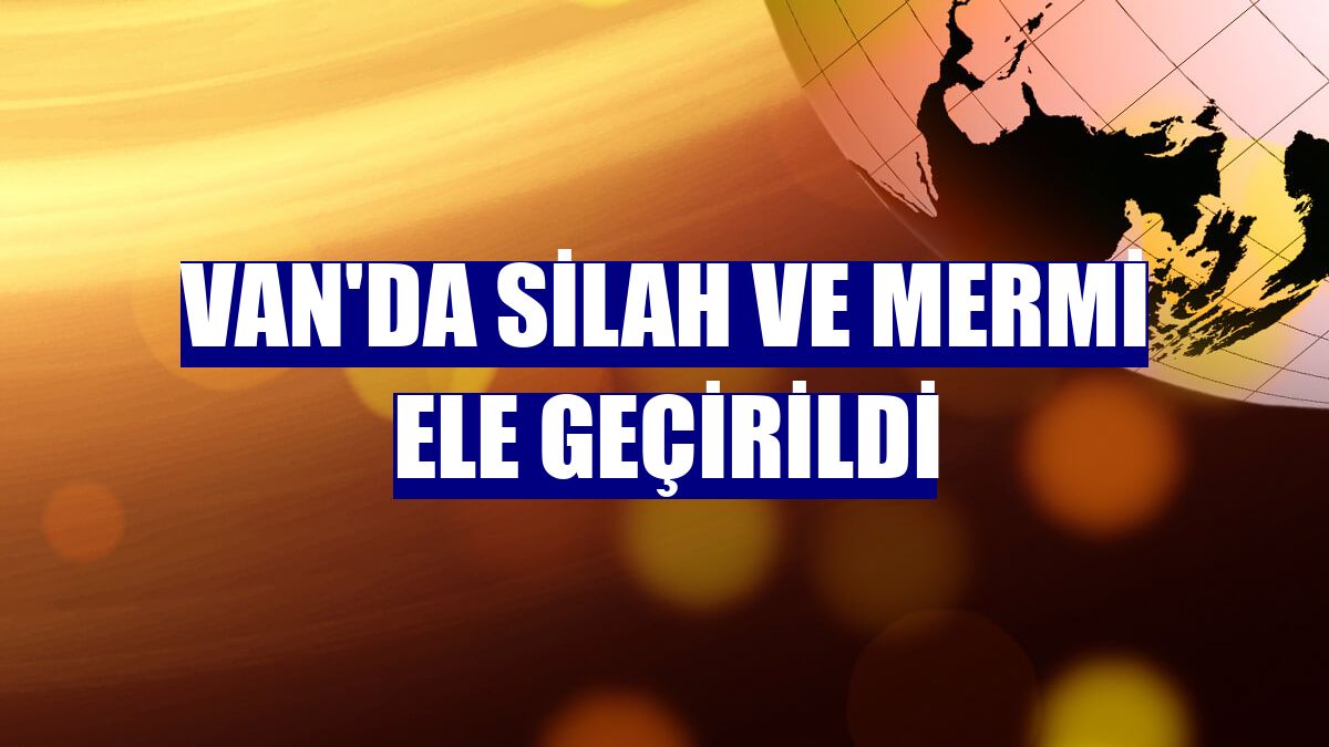 Van'da silah ve mermi ele geçirildi
