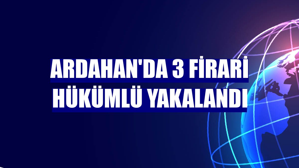 Ardahan'da 3 firari hükümlü yakalandı