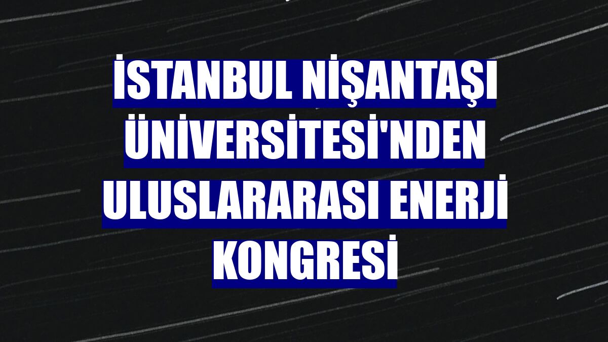 İstanbul Nişantaşı Üniversitesi'nden Uluslararası Enerji Kongresi