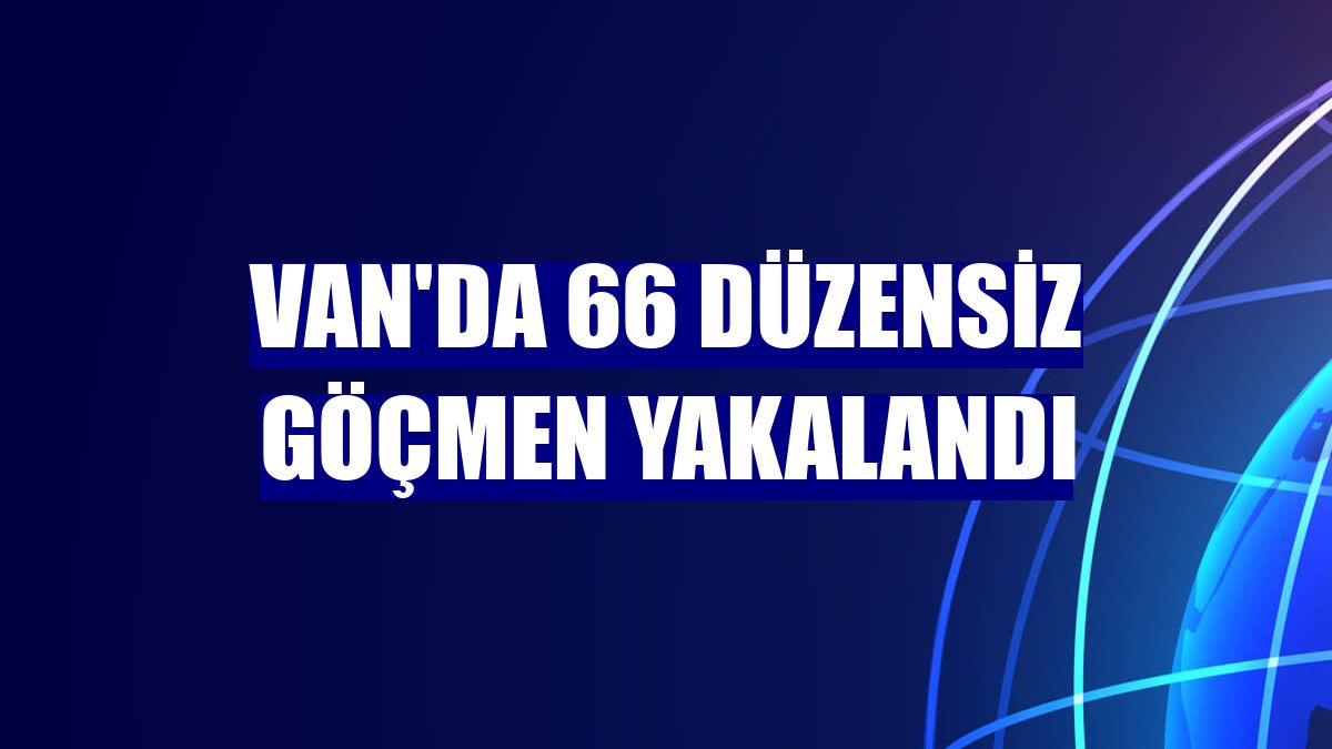 Van'da 66 düzensiz göçmen yakalandı