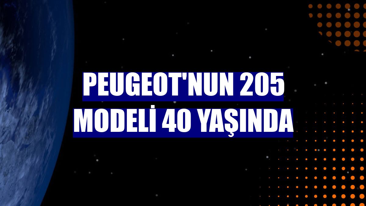 Peugeot'nun 205 modeli 40 yaşında