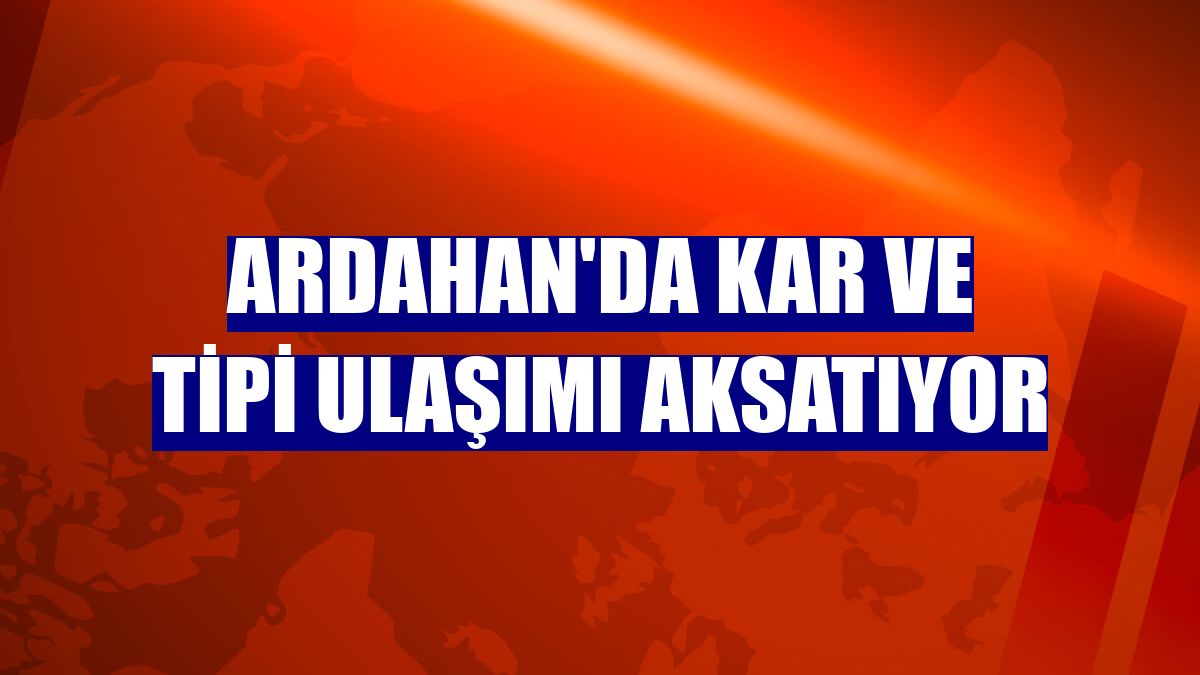 Ardahan'da kar ve tipi ulaşımı aksatıyor