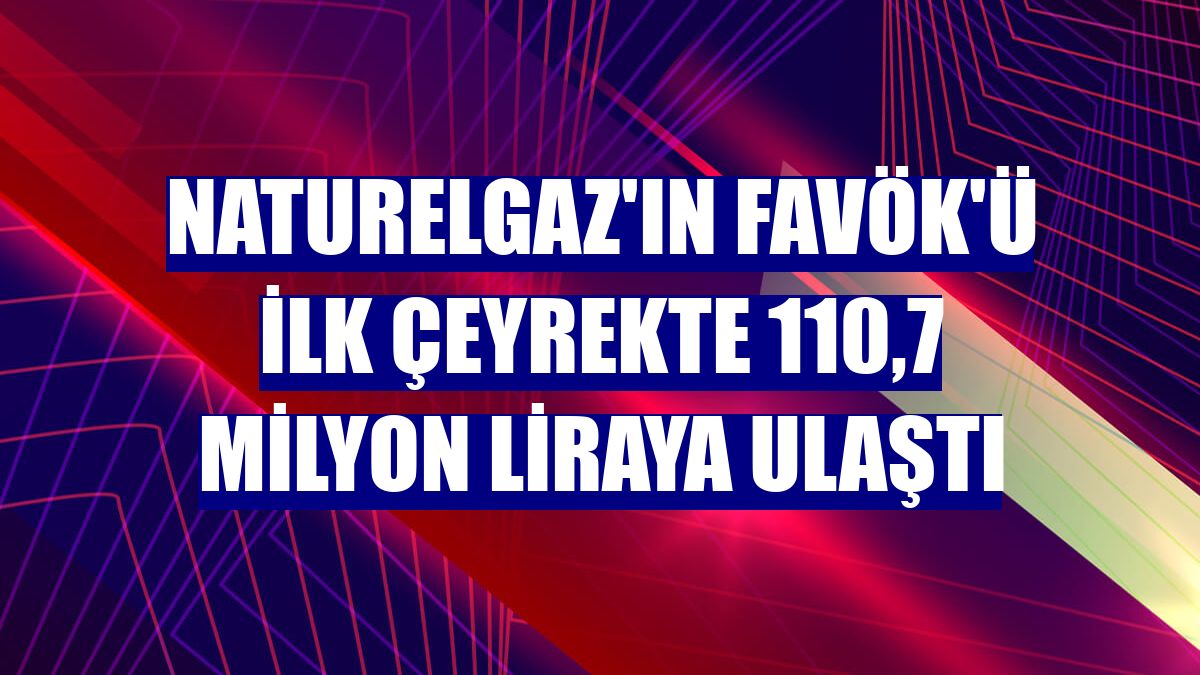 Naturelgaz'ın FAVÖK'ü ilk çeyrekte 110,7 milyon liraya ulaştı