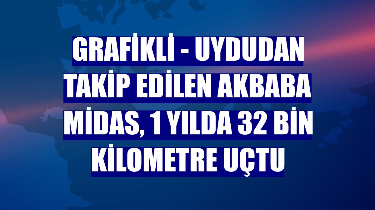 GRAFİKLİ - Uydudan takip edilen akbaba Midas, 1 yılda 32 bin kilometre uçtu