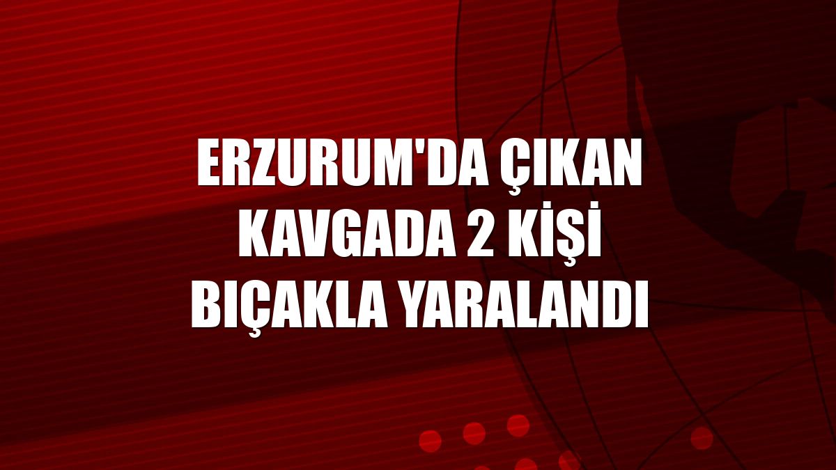 Erzurum'da çıkan kavgada 2 kişi bıçakla yaralandı