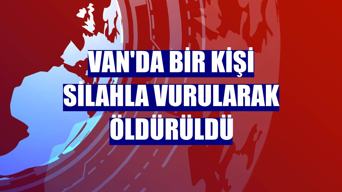 Van'da bir kişi silahla vurularak öldürüldü