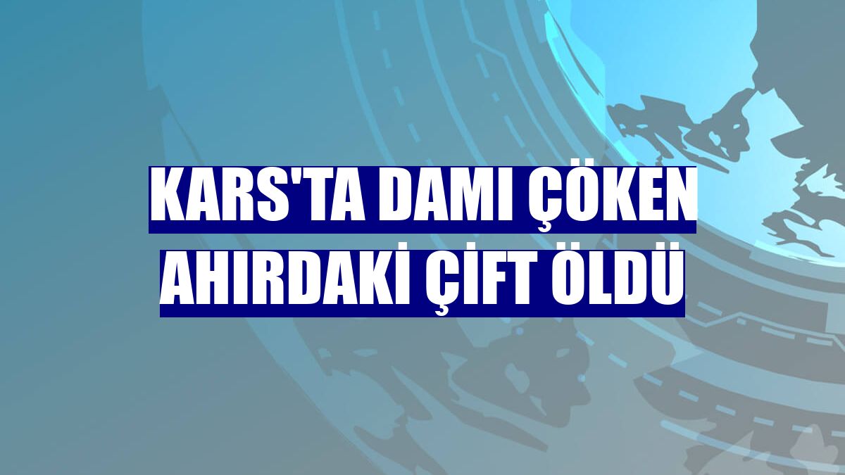 Kars'ta damı çöken ahırdaki çift öldü
