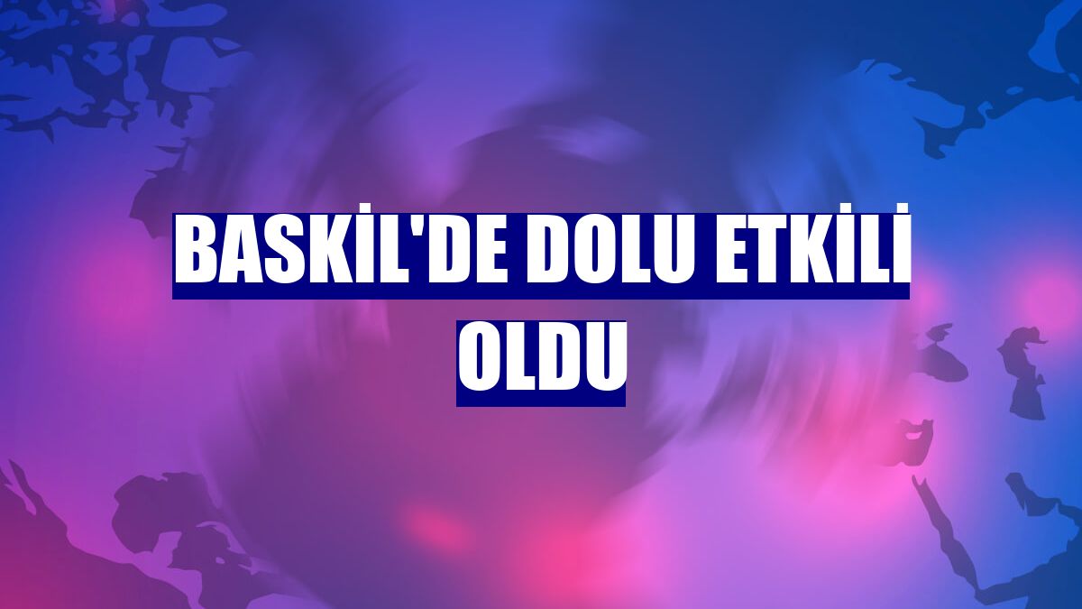 Baskil'de dolu etkili oldu