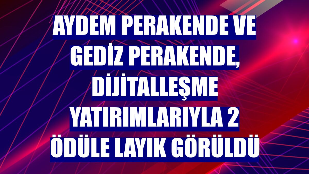 Aydem Perakende ve Gediz Perakende, dijitalleşme yatırımlarıyla 2 ödüle layık görüldü