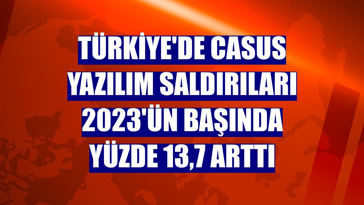 Türkiye'de casus yazılım saldırıları 2023'ün başında yüzde 13,7 arttı