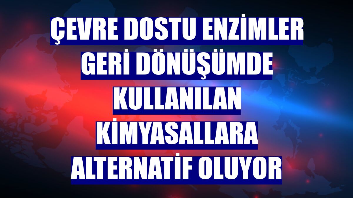 Çevre dostu enzimler geri dönüşümde kullanılan kimyasallara alternatif oluyor